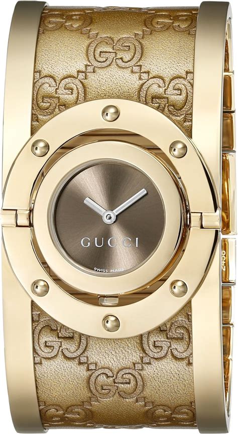 montre gucci or jaune pour femme|gucci wrist watches for women.